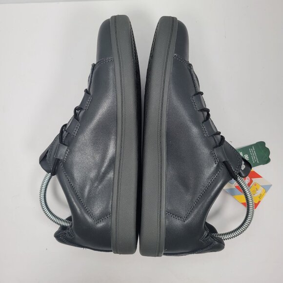 Goats Women's Low Top Dark Gray Leather Sneakers 34GT013 US Size 8 NWT - Picture 6 of 8